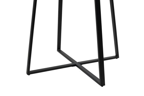 MARMUROWY BIAŁY STÓŁ Z CZARNYMI NOGAMI, MDF, GLAMOUR LOFT, DO SALONU, 80 CM MARMUROWY BIAŁY STÓŁ Z CZARNYMI NOGAMI, MDF, GLAMOUR LOFT, DO SALONU, 80 CM