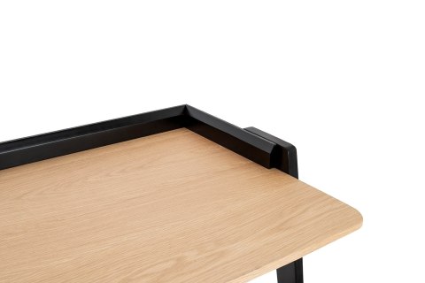 NOWOCZESNE CZARNE BIURKO, LOFT, DĄB, DREWNO BUKOWE, DO POKOJU, 123 CM NOWOCZESNE CZARNE BIURKO, LOFT, DĄB, DREWNO BUKOWE, DO POKOJU, 123 CM