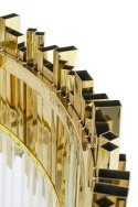 KRYSZTAŁOWA LAMPA GLAMOUR VERSALIO, OKRĄGŁA, ZŁOTA, ELEGANCKA, EKSKLUZYWNA