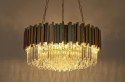 KRYSZTAŁOWA LAMPA GLAMOUR VERSALIO, OKRĄGŁA, ZŁOTA, ELEGANCKA, EKSKLUZYWNA