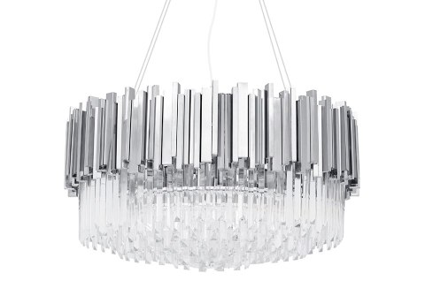 KRYSZTAŁOWA LAMPA GLAMOUR VERSALIO OKRĄGŁA, SREBRNA, ELEGANCKA, EKSKLUZYWNA KRYSZTAŁOWA LAMPA GLAMOUR VERSALIO OKRĄGŁA, SREBRNA, ELEGANCKA, EKSKLUZYWNA
