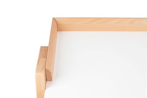 NOWOCZESNE BIAŁE BIURKO, SKANDYNAWSKIE, DREWNO BUKOWE, DO POKOJU, 123 CM NOWOCZESNE BIAŁE BIURKO, SKANDYNAWSKIE, DREWNO BUKOWE, DO POKOJU, 123 CM