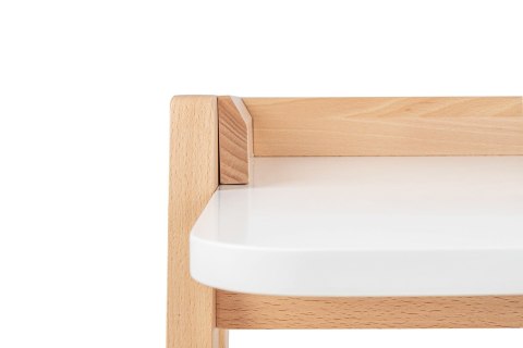 NOWOCZESNE BIAŁE BIURKO, SKANDYNAWSKIE, DREWNO BUKOWE, DO POKOJU, 123 CM NOWOCZESNE BIAŁE BIURKO, SKANDYNAWSKIE, DREWNO BUKOWE, DO POKOJU, 123 CM