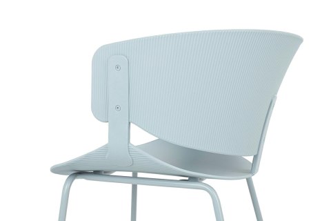 JASNE SZARE NOWOCZESNE KRZESŁO CLOVIS LOFT, Z PODŁOKIETNIKAMI, DO JADALNI