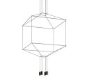INDUSTRIALNA LAMPA WISZĄCA FUSION 4, CZARNA, ŻYRANDOL, LOFT, NIETYPOWA