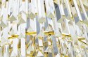 KRYSZTAŁOWA LAMPA GLAMOUR VERSALIO, OKRĄGŁA, ZŁOTA, ELEGANCKA, EKSKLUZYWNA