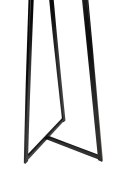 NOWOCZESNY CZARNY STOLIK BAROWY, OKRĄGŁY, LOFT, GLAMOUR, METALOWY, 60 CM