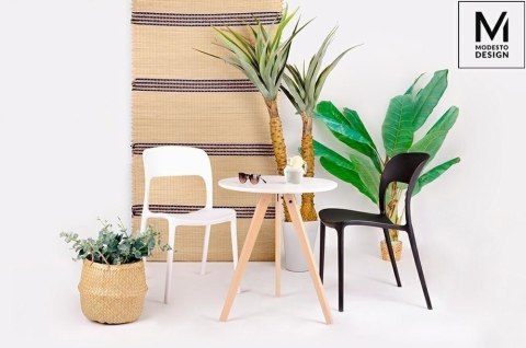 BIAŁE KRZESŁO BARI, DO KUCHNI, JADALNI, NA BALKON, NOWOCZESNE, WYTRZYMAŁE BIAŁE KRZESŁO BARI, DO KUCHNI, JADALNI, NA BALKON, NOWOCZESNE, WYTRZYMAŁE