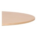 OKRĄGŁY STÓŁ TULIP, DĄB, CZARNY, NA JEDNEJ NODZE, 80 CM, DO SALONU, JADALNI