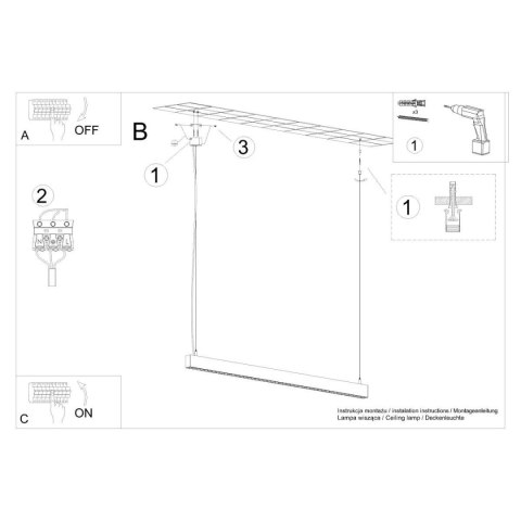 Lampa wisząca SOREN czarna LED 3000K Lampa wisząca SOREN czarna LED 3000K
