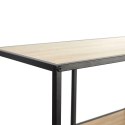 METALOWY REGAŁ LOFT, CZARNY, DĄB, 9 PÓŁEK, DO POKOJU, NA KSIĄŻKI, 100 CM