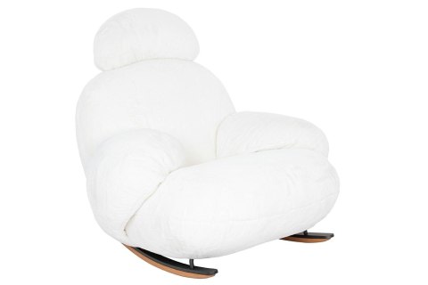 Fotel bujany PLUSH FUR biały Fotel bujany PLUSH FUR biały
