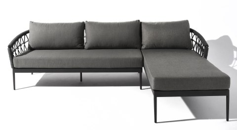 SZARY NAROŻNIK OGRODOWY FAST, SOFA 260 CM, EKSKLUZYWNY, DO OGRODU, NA TARAS SZARY NAROŻNIK OGRODOWY FAST, SOFA 260 CM, EKSKLUZYWNY, DO OGRODU, NA TARAS