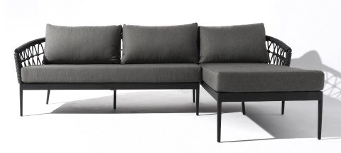 SZARY NAROŻNIK OGRODOWY FAST, SOFA 260 CM, EKSKLUZYWNY, DO OGRODU, NA TARAS SZARY NAROŻNIK OGRODOWY FAST, SOFA 260 CM, EKSKLUZYWNY, DO OGRODU, NA TARAS