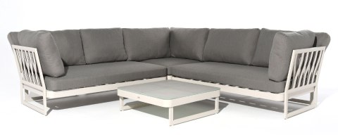 ZESTAW WYPOCZYNKOWY OGRODOWY NAROŻNY SUE 4 ELEMENTY 262X262X71CM MILOO HOME ZESTAW WYPOCZYNKOWY OGRODOWY NAROŻNY SUE 4 ELEMENTY 262X262X71CM MILOO HOME