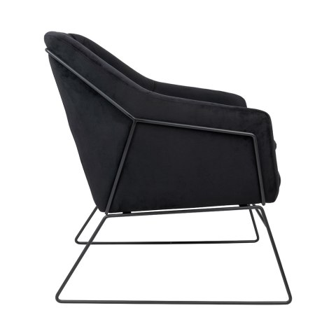 NOWOCZESNY CZARNY FOTEL, METALOWY, DO SALONU LOFT, WYPOCZYNKOWY, ELEGANCKI NOWOCZESNY CZARNY FOTEL, METALOWY, DO SALONU LOFT, WYPOCZYNKOWY, ELEGANCKI