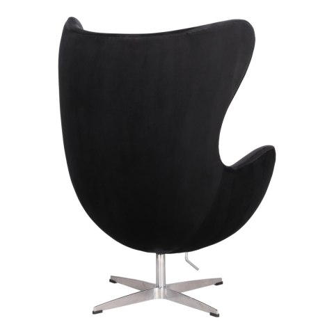 FOTEL EGG, JAJO, CZARNY, OBROTOWY, METAL, DO SALONU, NOWOCZESNY FOTEL EGG, JAJO, CZARNY, OBROTOWY, METAL, DO SALONU, NOWOCZESNY