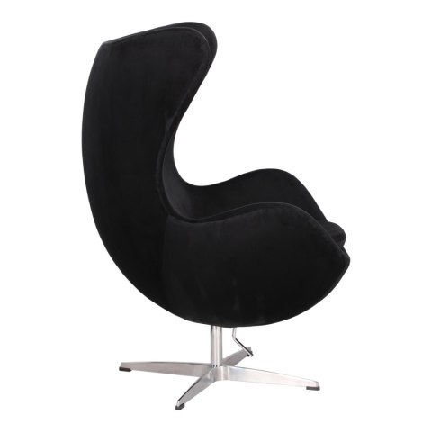 FOTEL EGG, JAJO, CZARNY, OBROTOWY, METAL, DO SALONU, NOWOCZESNY FOTEL EGG, JAJO, CZARNY, OBROTOWY, METAL, DO SALONU, NOWOCZESNY