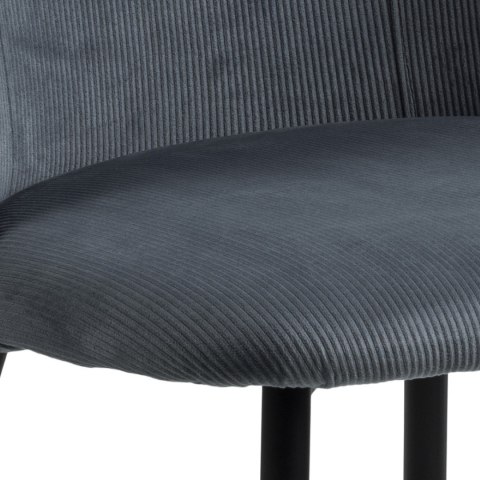 TAPICEROWANE SZARE KRZESŁO DO SALONU, DO JADALNI, GLAMOUR, SZTRUKS TAPICEROWANE SZARE KRZESŁO DO SALONU, DO JADALNI, GLAMOUR, SZTRUKS