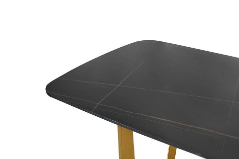 ZŁOTY STÓŁ OLIMP GLAMOUR, CZARNY BLAT, DO JADALNI, SALONU, ELEGANCKI 180 CM ZŁOTY STÓŁ OLIMP GLAMOUR, CZARNY BLAT, DO JADALNI, SALONU, ELEGANCKI 180 CM