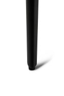 DUŻY BIAŁY STÓŁ GLAMOUR, CZARNE NOGI, MARMUR, DO JADALNI, ELEGANCKI, 240 CM