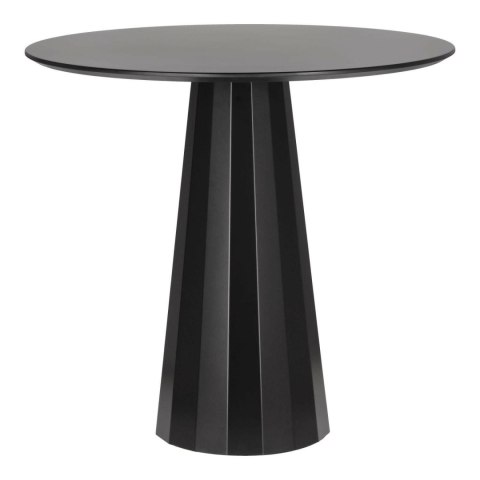 OKRĄGŁY STÓŁ MODERNO, CZARNY, NOWOCZESNY, NA JEDNEJ NODZE, DO SALONU, 80 CM OKRĄGŁY STÓŁ MODERNO, CZARNY, NOWOCZESNY, NA JEDNEJ NODZE, DO SALONU, 80 CM