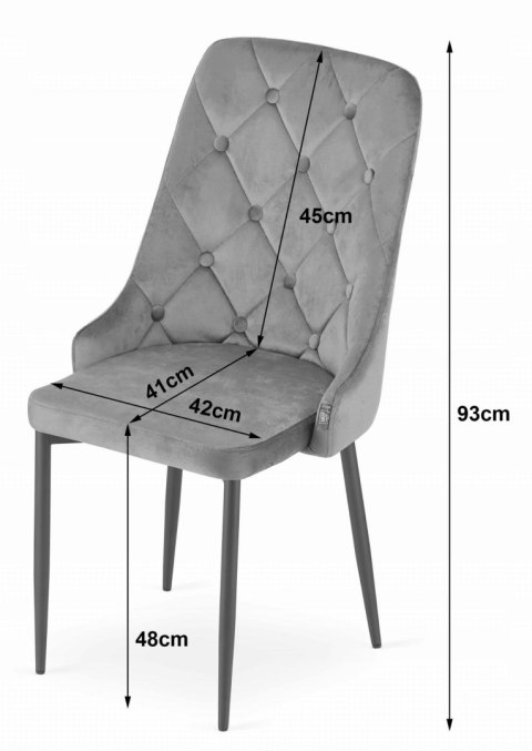 Krzesło CAPRI - beż x 3 Krzesło CAPRI - beż x 3