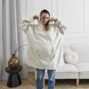 BLUZA SNUDDIE VINTER, DŁUGA SHERPA, CIEPŁA, Z KAPTUREM, KOC, OVERSIZE