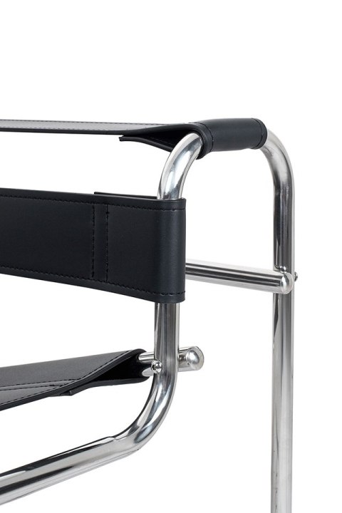 NIETYPOWY NOWOCZESNY FOTEL LOFT, CZARNY, METALOWY, INDUSTRIALNY