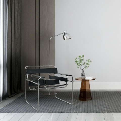 NIETYPOWY NOWOCZESNY FOTEL LOFT, CZARNY, METALOWY, INDUSTRIALNY