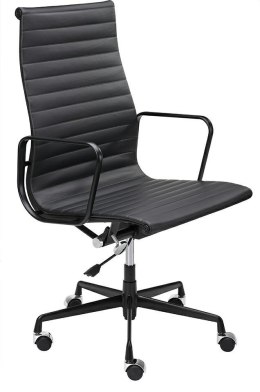 Fotel biurowy AERON PRESTIGE PLUS czarny - skóra naturalna, aluminium