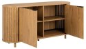 NOWOCZESNA KOMODA JAPANDI, OWALNA, DZIKI DĄB, ELEGANCKA, DO SALONU 160 CM