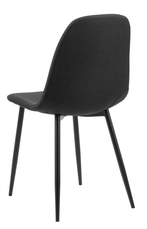 NOWOCZESNE CZARNE KRZESŁO DO JADALNI, SOLIDNE, ELEGANCKIE, TAPICEROWANE NOWOCZESNE CZARNE KRZESŁO DO JADALNI, SOLIDNE, ELEGANCKIE, TAPICEROWANE