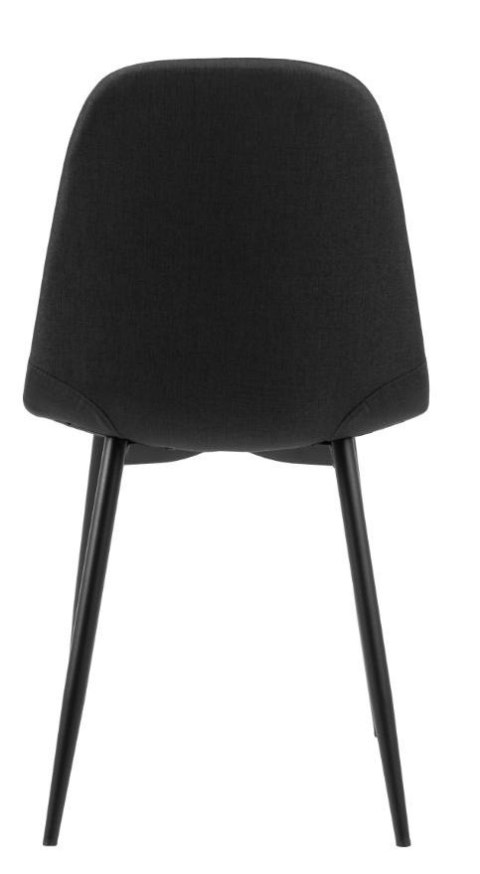 NOWOCZESNE CZARNE KRZESŁO DO JADALNI, SOLIDNE, ELEGANCKIE, TAPICEROWANE NOWOCZESNE CZARNE KRZESŁO DO JADALNI, SOLIDNE, ELEGANCKIE, TAPICEROWANE