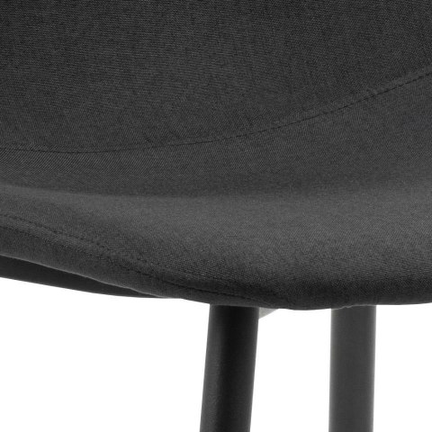 NOWOCZESNE CZARNE KRZESŁO DO JADALNI, SOLIDNE, ELEGANCKIE, TAPICEROWANE NOWOCZESNE CZARNE KRZESŁO DO JADALNI, SOLIDNE, ELEGANCKIE, TAPICEROWANE