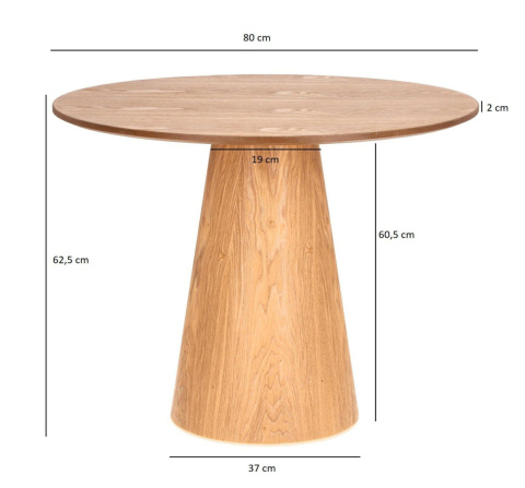 OKRĄGŁY STOLIK KAWOWY 80 CM, DĄB, WYSOKI, ELEGANCKI, NOWOCZESNY, DO SALONU OKRĄGŁY STOLIK KAWOWY 80 CM, DĄB, WYSOKI, ELEGANCKI, NOWOCZESNY, DO SALONU