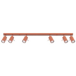 PLAFON LAMPA SUFITOWA LUMINUS RING, 6xGU10, OCHRA CZERWONA, LOFT, 117CM