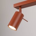 PLAFON LAMPA SUFITOWA LUMINUS RING, 6xGU10, OCHRA CZERWONA, LOFT, 117CM