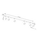 PLAFON LAMPA SUFITOWA LUMINUS RING, 6xGU10, OCHRA CZERWONA, LOFT, 117CM