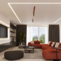 PLAFON LAMPA SUFITOWA LUMINUS RING, 6xGU10, OCHRA CZERWONA, LOFT, 117CM