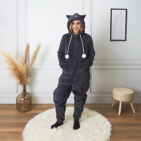 Kombinezon Onesie Kot rozmiar XL szara Kombinezon Onesie Kot rozmiar XL szara