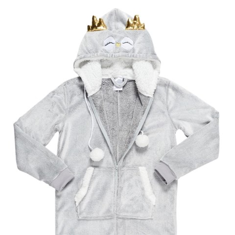 Kombinezon Onesie Sowa szara rozmiar S Kombinezon Onesie Sowa szara rozmiar S