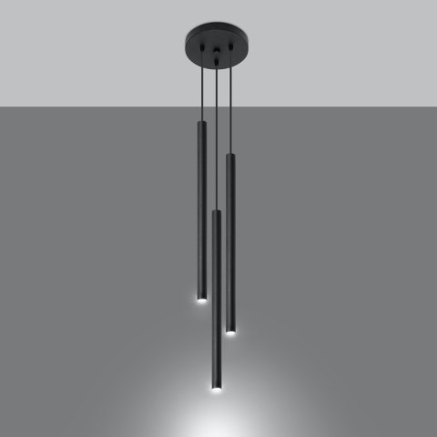 Lampa wisząca PASTELO 3P czarna Lampa wisząca PASTELO 3P czarna