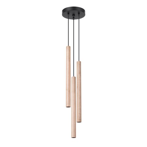 Lampa wisząca PASTELO 3P drewno Lampa wisząca PASTELO 3P drewno