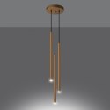 Lampa wisząca PASTELO 3P złota