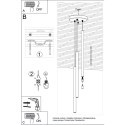 Lampa wisząca PASTELO 3P złota
