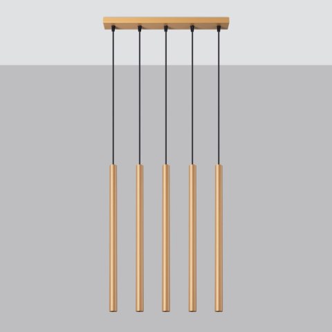 Lampa wisząca PASTELO 5L złota Lampa wisząca PASTELO 5L złota