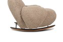 FOTEL BUJANY TEDDY, PLUSZAK, BEŻOWY, NA PŁOZACH, DO SALONU, WYPOCZYNKOWY