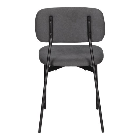 CIEMNE SZARE TAPICEROWANE KRZESŁO - RETRO, LOFT, DO JADALNI, DO SALONU CIEMNE SZARE TAPICEROWANE KRZESŁO - RETRO, LOFT, DO JADALNI, DO SALONU