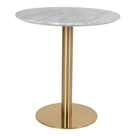 OKRĄGŁY STÓŁ GLAMOUR, ZŁOTY, BIAŁY MARMUR, DO SALONU, 70 CM, ELEGANCKI OKRĄGŁY STÓŁ GLAMOUR, ZŁOTY, BIAŁY MARMUR, DO SALONU, 70 CM, ELEGANCKI